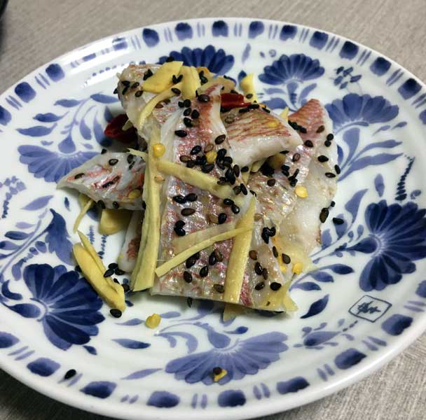 レンコダイのゴマ漬け