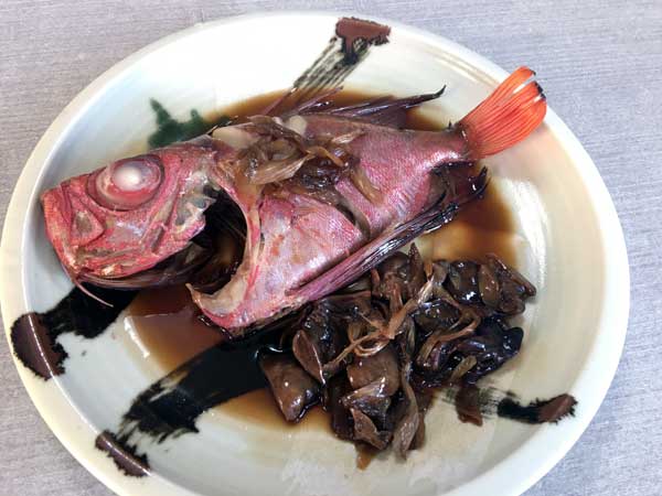 キントキの煮付け