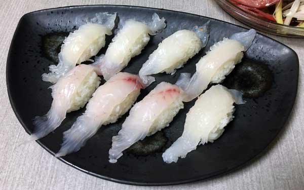 メイチダイとイシダイの握り