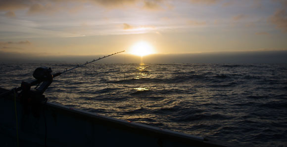 小湊沖の朝焼け