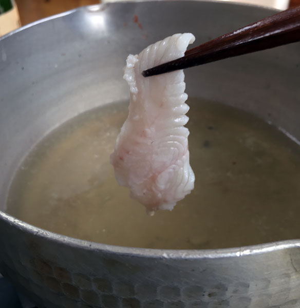 アラをしゃぶしゃぶ