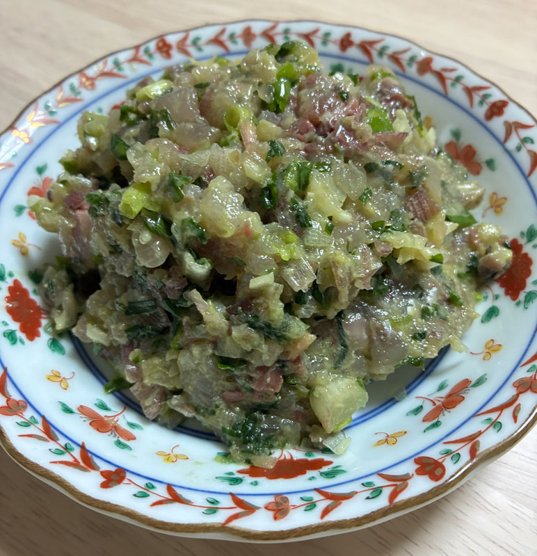 金アジのナメロウ