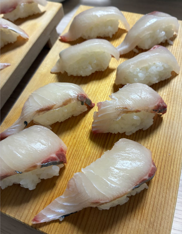 シマアジの握り