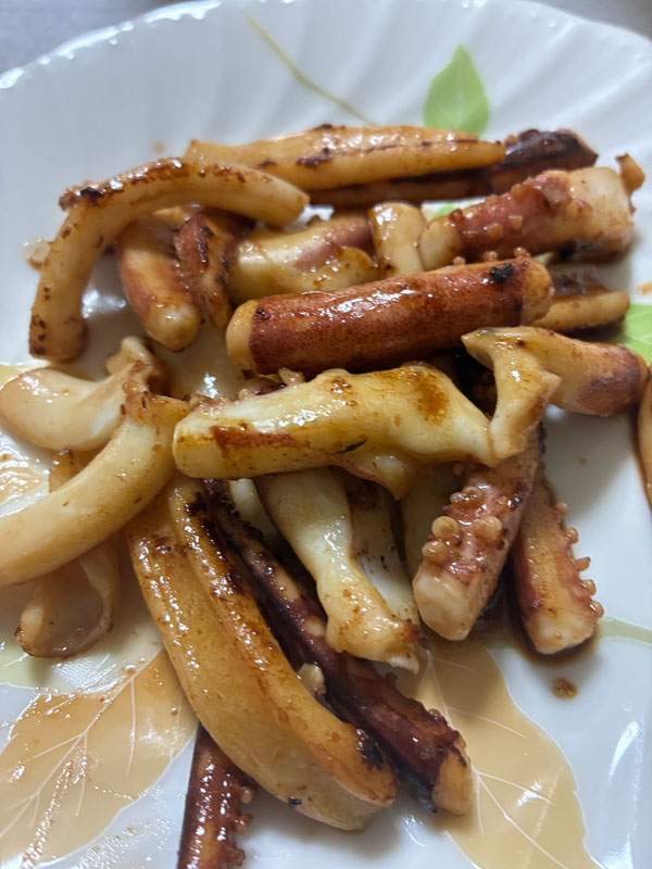 イカの醤油バター炒め
