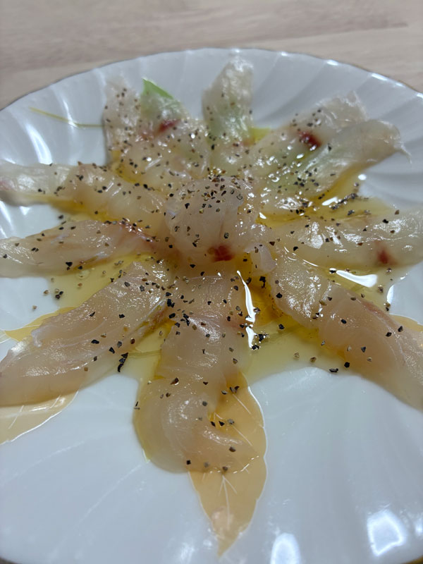 キダイのカルパッチョ