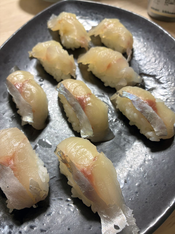 カイワリとアマダイの握り