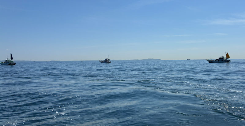 間が空いた船団