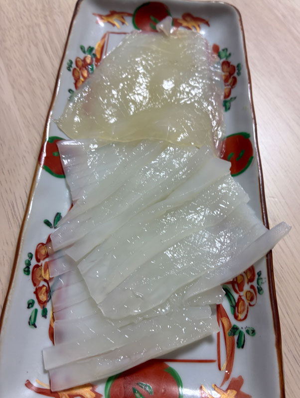 マルイカの刺身