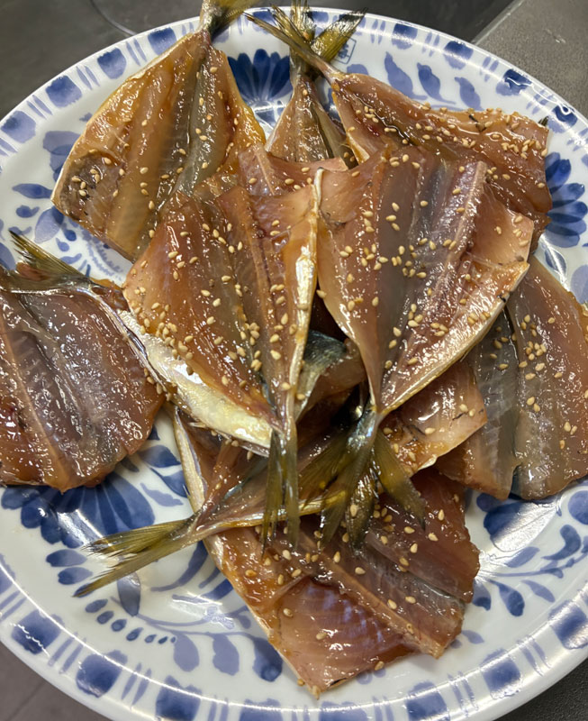 アジのミリン干し