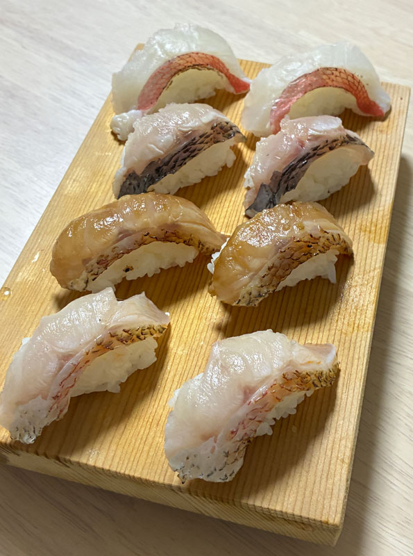炙り握り四種